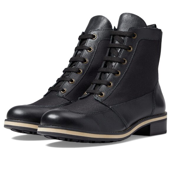 Walking Cradles Knox Black Leather/Canvas 8 M - Picture 1 of 8